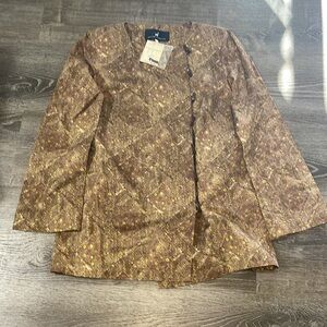 Peruvian Connection Women’s NWT Toggle Button Jacket‎ Blazer Size 8